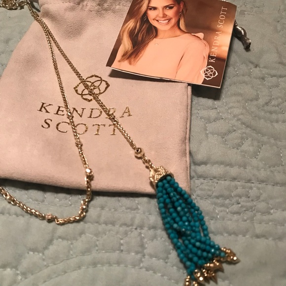 NWT Kendra Scott Monique in Turquoise - Picture 5 of 5